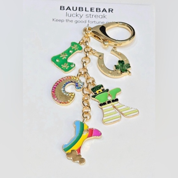 BaubleBar Accessories - BaubleBar Lucky Streak Crystal Bag Charm